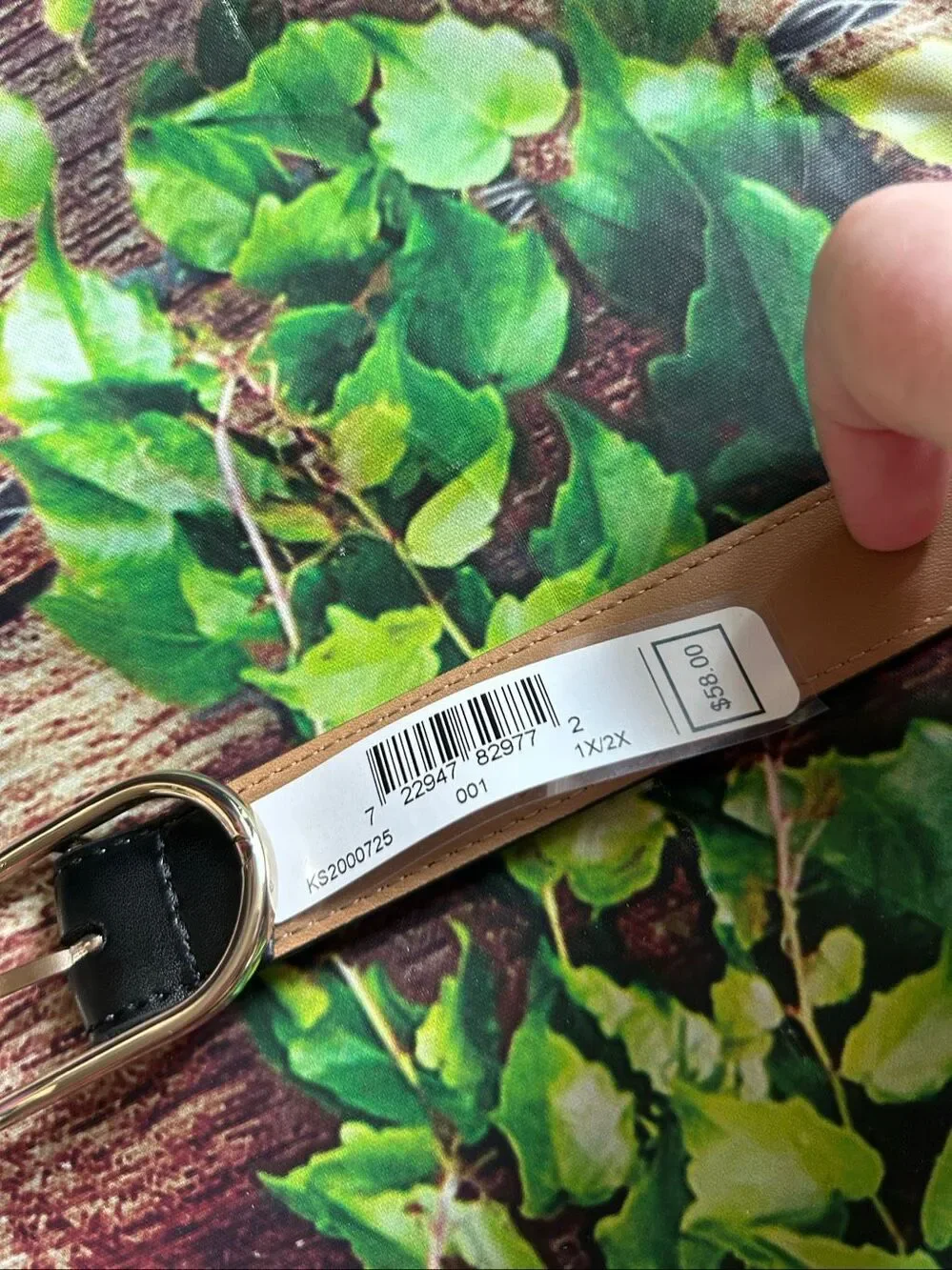 Kate Spade Black Leather Belt Size 1X/2X